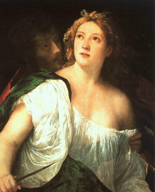  Titian Suicide of Lucretia oil painting picture